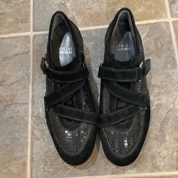Women's Stuart Weizman Bling Shoes 8 - Picture 2 of 10
